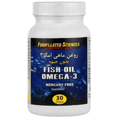 سافت ژل روغن ماهی امگا3 بدون جیوه فرمولیتد ساینسز 30عددی